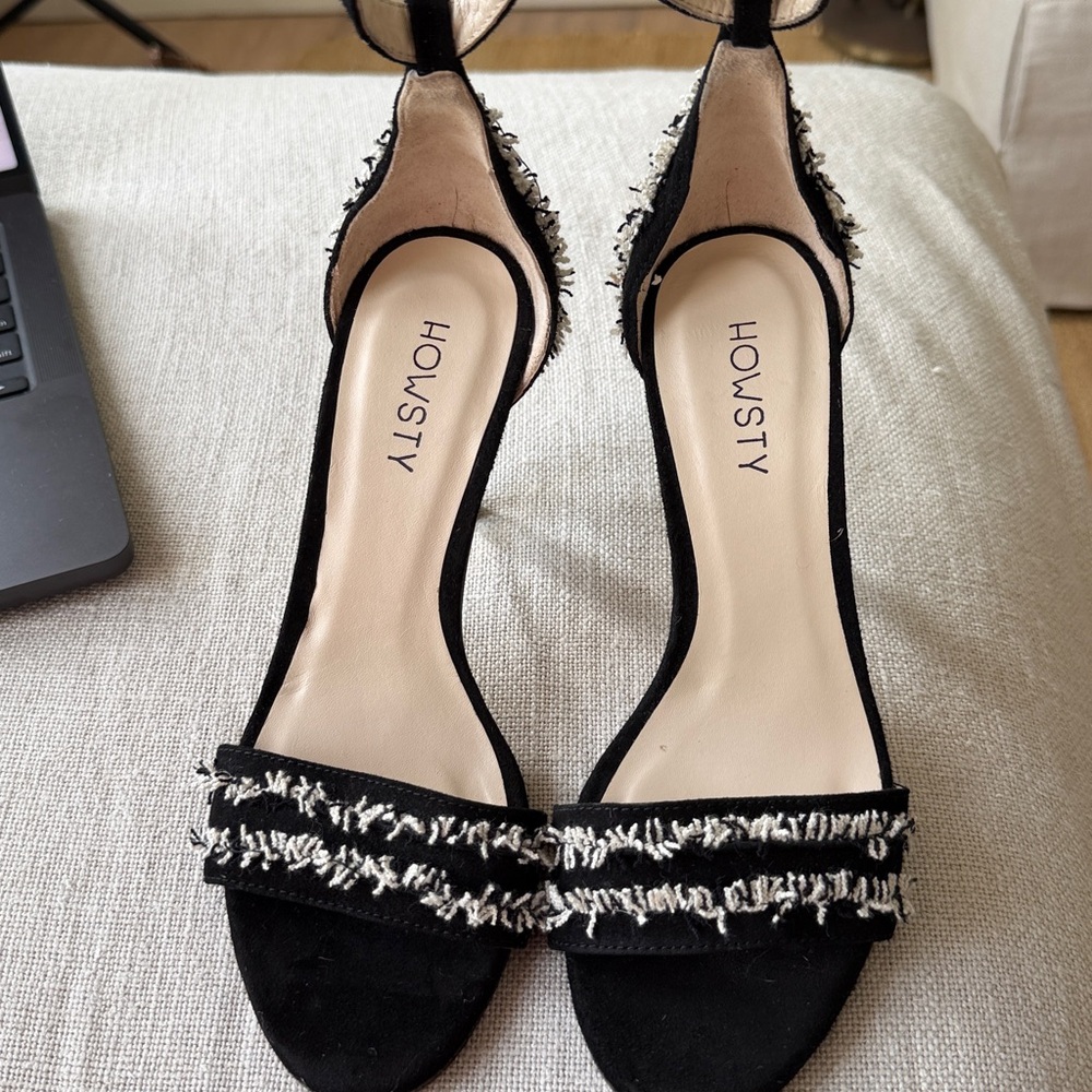 Free People Brand New Howsty Boho High Heels Sandals Ankle strap suede leather - Picture 15 of 15